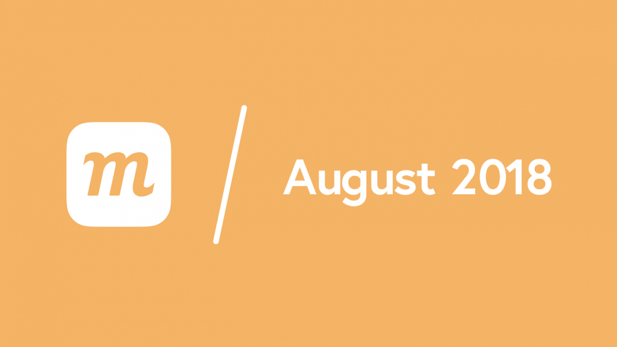 What’s New: August 24, 2018