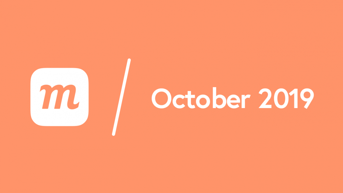 What’s New: October 2, 2019