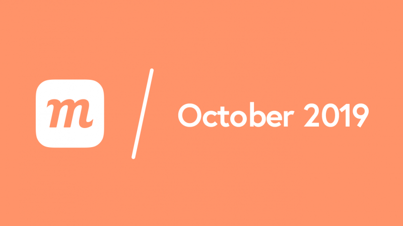What’s New: October 2, 2019