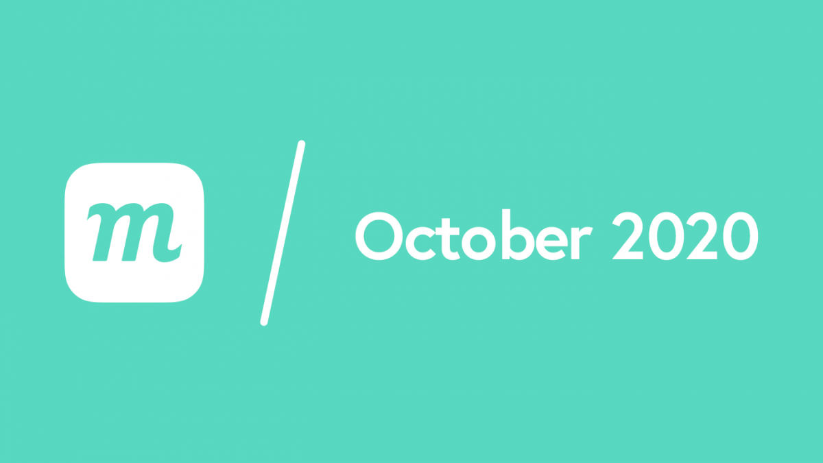 What’s New: October 1, 2020