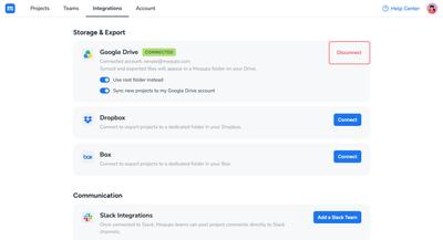Disconnect from Google Drive