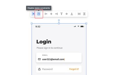 Disable resize constraints