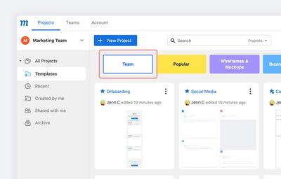 Team Templates