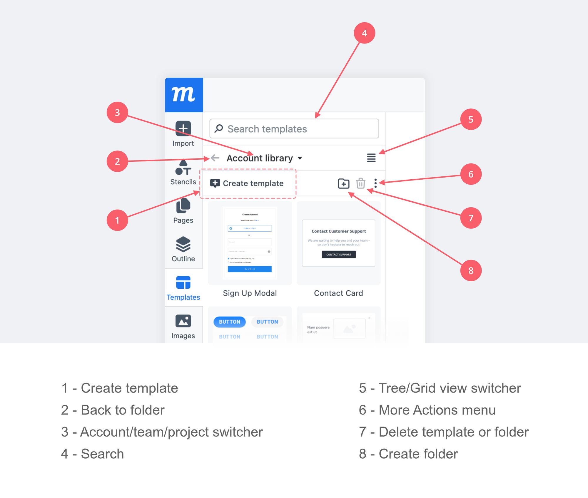 Create reusable object templates | Moqups Help Center