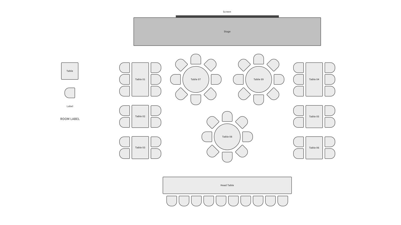 Event Floor Plan Template | Moqups