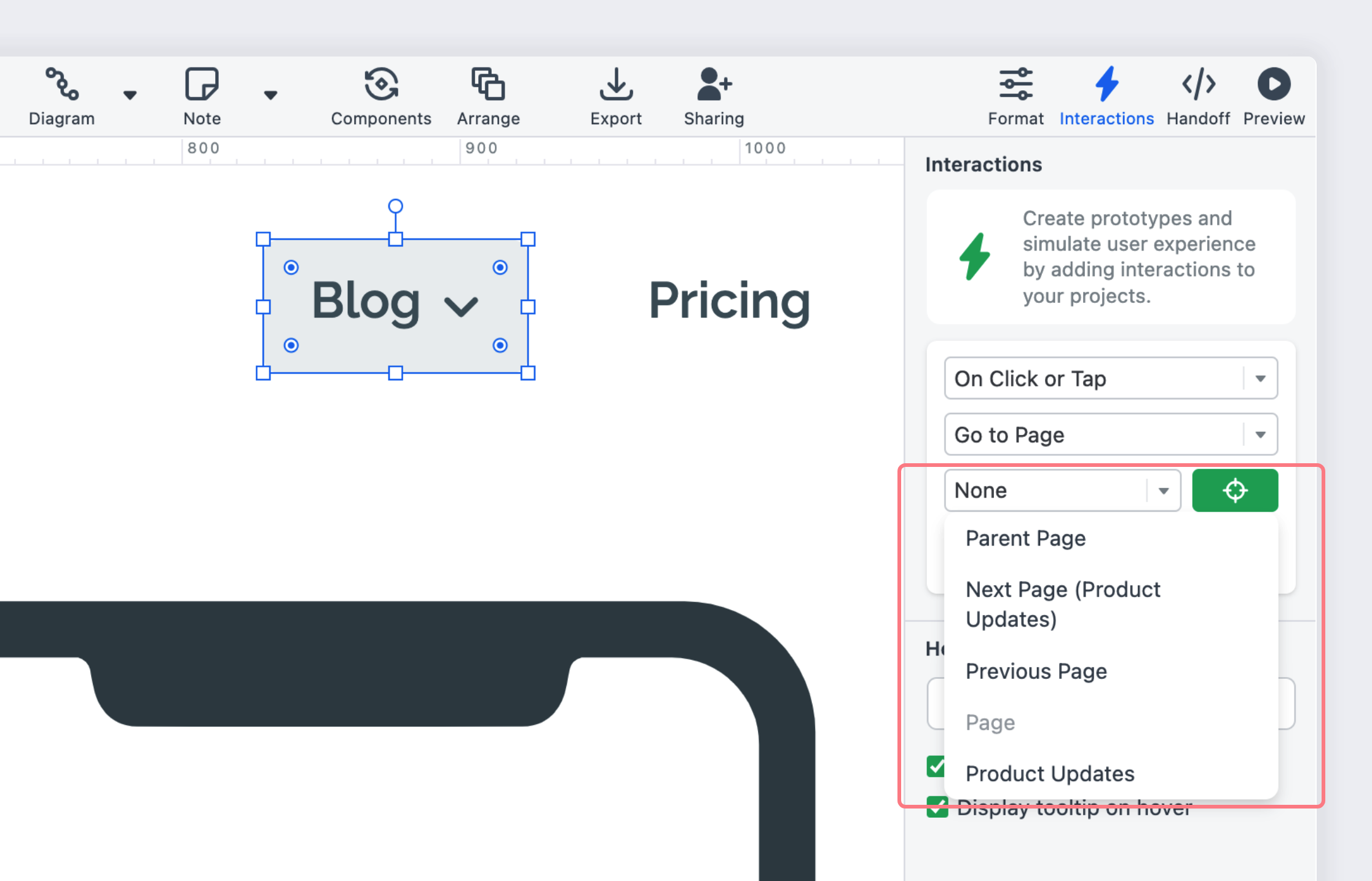 Page Interactions - Target