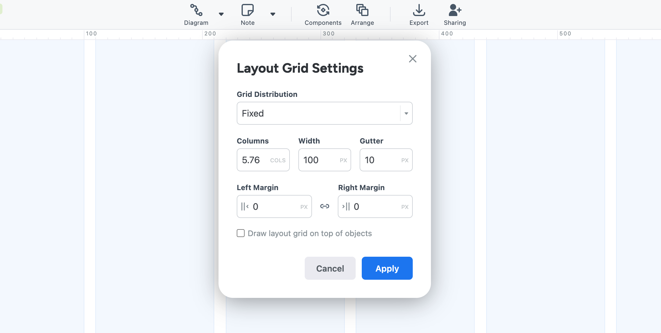 Themes, rulers, guides and grids - Layout Grid